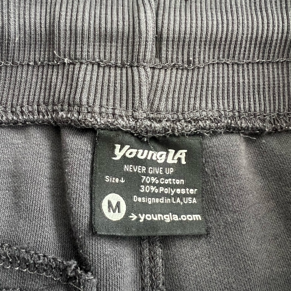 Young LA Nardo Gray Drawstring Shorts - Size Medium - Picture 5 of 8